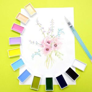 Kuretake Gansai Tambi 48-Color Watercolour Paint Set
