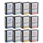 LANCER Premium Plastic Playing Cards (Set of 12), Bridge Size, Multicolor Cards Packed in an Individual Container, Cards for All Ages Used for Card Games, Poker and Rummy