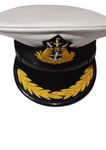 White Peak Cap for Master - Merchant Navy (54 cm)