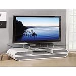 Acme Lainey TV Stand in White and G