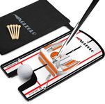 prowithlin Golf Putting Mirror, Putting Mirror Training Aid for Golf with Putter Line Mirrored Acrylic, Putting Trainer for Golfer Align Eyes, Body, Putter Face, Golf Training Aid Equipment 12”Lx 6”W