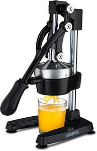 Gourmia GMJ9970 Large Citrus Juicer – Commercial Grade Press Orange, Grapefruit and Lemon Press Juicing -Extracts Maximum Juice – Heavy Duty Cast Iron Base and Handle - Non Skid Suction Foot Base