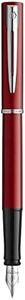 Waterman Graduate Allure Fountain Pen, Red Lacquer, Fine Nib, Blue Ink, Gift Box