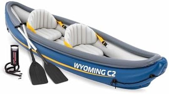 Intex 68389NP Kayak Gonflable Wyoming C2, 2 Places, Bleu, 307 x 89 x 53 cm