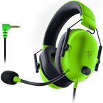 Razer BlackShark V2 X Gaming Headset: 7.1 Surround Sound - 50mm Drivers - Memory Foam Ear Cushions - for PC, PS5, PS4, Switch, Xbox One, Xbox Series X|S, Mobile - 3.5mm Audio Jack - Green