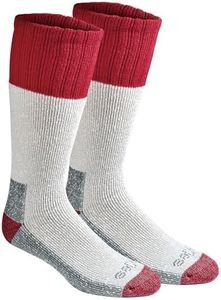 Dickies Men's High Bulk Acrylic Thermal Boot Crew Socks Multipack, Red (2 Pairs), 6-12