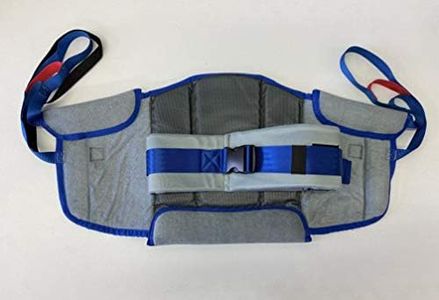 Patient Aid Padded Sit to Stand Lift Sling (PASA1), with Back Support Padding and Stand Assist Lifting Straps for Moving Patients 90-135 lbs, Small Transfer Sling Works with Most Patient Lifts