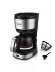 Gevi 4-Cup Coffee Maker with Auto-Shut Off, Small Drip Coffeemaker Super Automatic Espresso Machines Compact Coffee Pot Brewer Machine with Cone Filter, Glass Carafe and Hot Plate