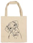 Boxer Heavy Duty 100% Cotton Canvas Tote Shopping Reusable Grocery Bag 14.75 x 14.75 x 5