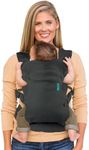 Infantino Flip 4-in-1 Light & Airy Convertible Baby Carrier - Breathable, Lumbar Support, Adjustable Waist Belt, Head Support, Ergonomic Seat, Plush Straps for Newborn to Toddler 3,6-14,5kg, Dark Grey