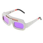 LOOM TREE® Solar Welding Glasses Auto Darkening for Mining Factories Grinding Grey