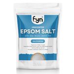 FYN Epsom Bath Salt Crystal (10 kg) - Premium Magnesium Sulfate Crystals For Muscle Relief, Relieves Aches & Pain & Plant Growth