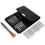 Spartan Screwdriver Set | Precision Screwdriver Repair Tool Kits with Black Leather Bag for PC, Eyeglasses, Mobile Phone, Watch, Digital Camera and Other Appliances