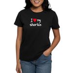 CafePress I Love My Shorkie Women's Dark T Shirt Womens Cotton T-Shirt Black