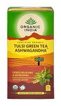 General Organic Tulsi Green Tea Ashwagandha - (25 Infusion Bags X 2Gram) (Pack Of 2)