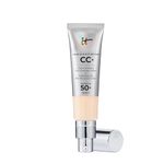 IT Cosmetics CC+ Cream SPF 50+ Full-Coverage CC Foundation, Hydrating Skincare, With Hyaluronic Acid, Niacinamide & Vitamin E for a Radiant Finish, Your Skin But Better, Shade: Fair Light, 32ml