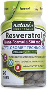 Liposomal Resveratrol | 500mg per Pill | Full-Spectrum Trans-Resveratrol | Maximum Absorption Formula | 3 Month Supply | Non-GMO | Gluten-Free | Vegetarian | Lab Certified | USA