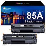 GPC Image Toner Cartridges Replacement for HP CE285A 85A Compatible with P1102W P1102 P1100 P1106 M1136 M1130 M1132 M1134 M1212 M1212NF M1213NF M1132MFP M1217NFW M1134MFP M1136MFP (Black, 2-Pack)