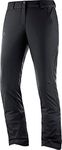 Salomon Women’S Ski Trousers, Stormseason Pant W, Synthetic Blend, Black, Size L/R, LC1211900