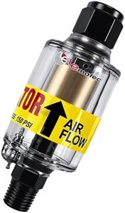 LE LEMATEC Air Dryer for Compressor, Inline Moisture Filter for HVLP Spray Paint Gun, Plasma Cutter & Other Pneumatic Tools, Easy Drain Oil & Water Separator (ZN312)