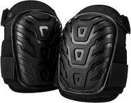 Professional Knee Pads,Knee Pads Work with Heavy Duty Foam Padding and Gel Cushion,Strong Double Straps and Adjustable Easy-Fix Clips for Men,Women,Construction,Flooring,Gardening,Cleaning and DIY