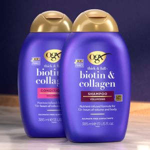 OGX Biotin & Collagen Volumising Shampoo, Sulfate-Free, 385ml