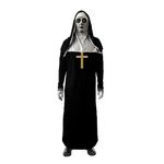 ALNILK Halloween Nun Costume with Nun Scary Mask, Adult Nun Outfit Black Priest Outsuit Deluxe Halloween Party Cosplay Act Costumes Men's Women's (XL)