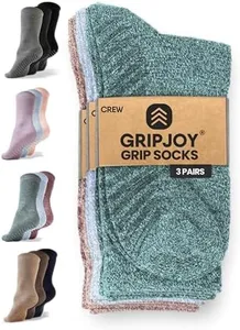 Gripjoy Grip Socks Non Slip Socks for Women Men - Non Skid Hospital Socks – 3 pk