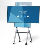 Interactive Whiteboard, TIBURN 55" S2-C 4K UHD Smart Whiteboard with Auto Framing Camera, Rotating Adaptive Nano Capacitive Smart Board, Digital Board for Home and Business (Includes Rotatable Stand)