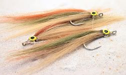 Cheat Code Saltwater Fishing Fly - Tarpon, Snook & Reds - 3 Pack - Hook #3/0… (3ct - Mangrove #3/0)