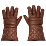 Mythrojan Swordsman Fencing Gloves: Hema Lightly Padded Leather Gloves Medieval Renaissance