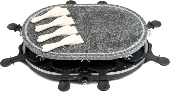 Giles & Posner Raclette Grill – 8-Person Electric Tabletop BBQ