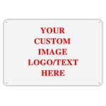 Custom Sign Personalized Metal Sign Design Your Own Text Image Logo Home Kitchen Bar Street Office Business Bathroom Party Cafe Garden Club Wall Customize Decor Customizable Tin Sign 12x17 Inch