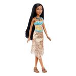 Mattel Disney Princess Dolls, Pochantas Posable Fashion Doll with Sparkling Clothing and Accessories, Disney Movie Toys, HLW07, Pocahontas