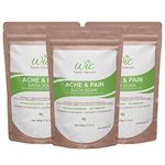 WIC Family Naturals Ache & Pain Bath Soak & Foot Soak, Bath Salts For Sore Muscles & Joints - High Magnesium Bath Salts For Women & Men - Natural Bath Salts - Bath Muscle Soak w/Essential Oils & MSM (3 pack)