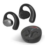 Avantree Medley Pebble [2024 New] - Open-Ear Wireless Earphones for TV Listening with Bluetooth Transmitter & Charging Dock, Clear Dialogue Earbuds for Seniors