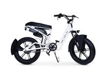 Doddle Velzi Electric Cycle for Adults | Fat Tyre E-Bike | Dual Suspension | 25 km/h Top Speed | Comfortable Upright Ride | Stylish Urban Commuter Electric Bicycle (Cotton White)