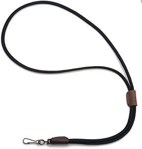 Mendota Pet Lanyard - Whistle Lanyard - Made in USA - Black, 30 in (Single)