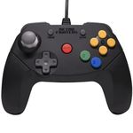 BLACK BRAWLER 64 WIRED GAMEPAD N64 CONTROLLER