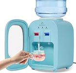 Mini Water Dispenser Desktop Cold&Hot Water Dispenser with Door Mini water Cooler Dispenser for Office/Dormitory/Apartment/Living Room 420W 220V