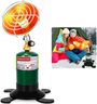 Portable Propane Heater for Camping, Outdoor Small Space Patio Heater with Control Valve, Radiant Cordless Tent Heaters with Foldable Gas Tank Holder for Hiking Ice Fishing Hunting Backyard