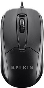 Belkin 3 Button Wired USB Optical Mouse for Desktop, Laptop, and Netbook (Mac or PC)