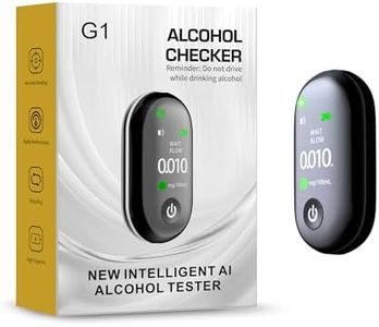 Breath Guard Buddy Breathalyzers for Alcohol - No Contact Portable Breathalyzer Keychain, Fast Accurate BAC Home Alcohol Test Alcohol Breathalyzer Tester with Easy USB-C Charging