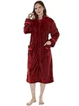 PAVILIA Womens Fleece Housecoat Zip
