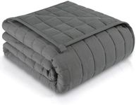 PanxHome Weighted Blanket, 7kg 150x200cm Weighted Duvet Anxiety Relief for Adults Children, Blanket for Bed, Sleeping Aid, 5cm Cube and Glass Beads for Even Pressure Distribution, Suitable for 60-90kg