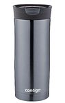 Contigo Huron Snapseal Travel Mug, Stainless Steel Thermal Mug, Vacuum Flask, Leakproof Tumbler, Coffee Mug with BPA Free Easy-Clean Lid, Gunmetal, 470 ml