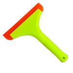 Silicone Squeegee for Shower Glass Door, Window Cleaning, Auto Water Blade, Water Wiper, Shower Squeegee, 5.9'' Blade and 7.5'' Long Handle, for Car Windshield, Window, Mirror, Glass Door. (Green)