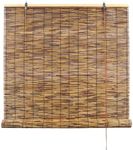 ORNDSDM Outdoor Reed Roller Blinds, Outdoor Bamboo Blinds, Bamboo Shades for Patio, Restaurants, Resorts, Terraces, Balconies, Leisure Places