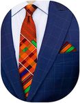 Vittorio Farina Premium Kente Necktie & Matching Pocket Square Set (Kente #1)