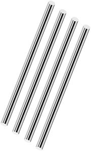 Stainless Steel Rod 3/8,4Pcs 16" Length 3/8" Diameter 304 Stainless Steel Round Rod,Metal Solid Shaft Rods for Industry,Metal Working Hobbies and DIY Craft.